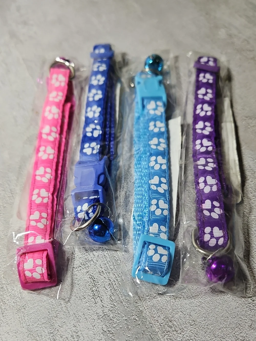 8 Fur Baby Collars With Bells